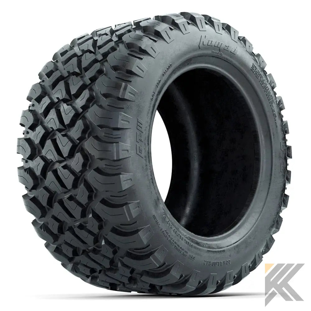 12" GTW® Stellar Wheels with Nomad 22x11R12 Off Road Tires - Set of 4 - Select Your Finish Kryptex Golf Carts