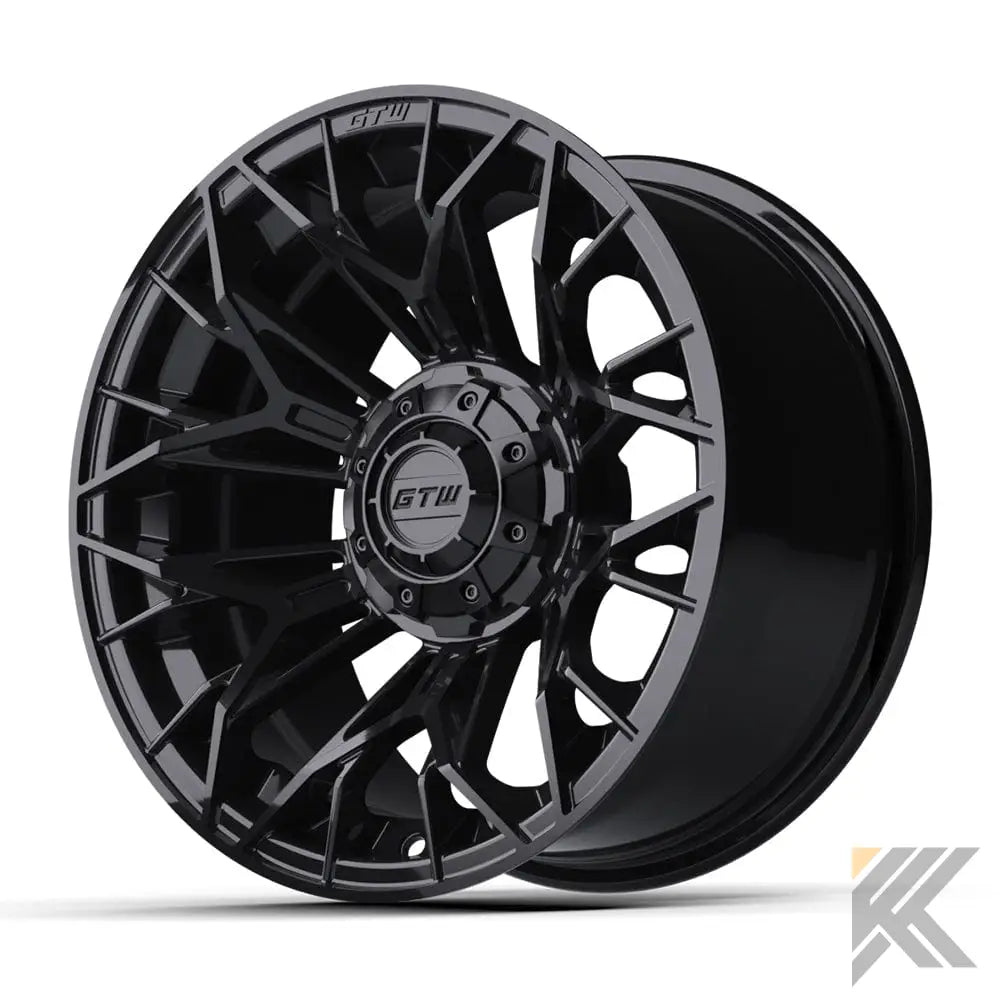 12" GTW® Stellar Wheels with Nomad 22x11R12 Off Road Tires - Set of 4 - Select Your Finish Kryptex Golf Carts