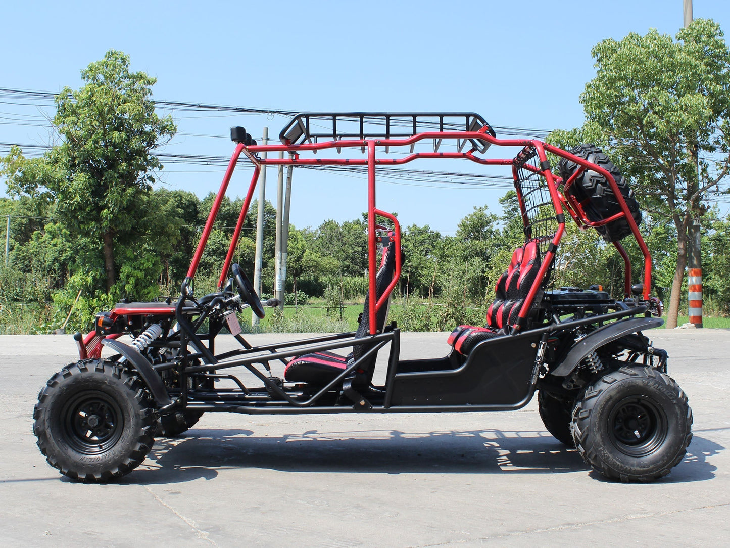 DongFang Traveler DF200GKG-4, Adult Go-Kart Buggy, 4-Seater Big Bore 200 PowerStroke Engine Kryptex Golf Carts