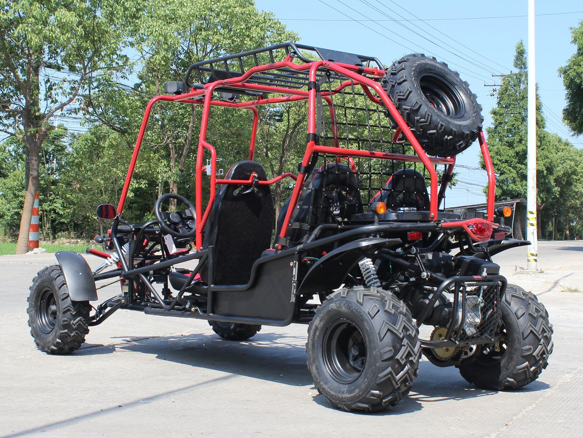 DongFang Hummer DF200GKG-4, Adult Go-Kart Buggy, 4-Seater, Big Bore 200 PowerStroke Engine Kryptex Golf Carts