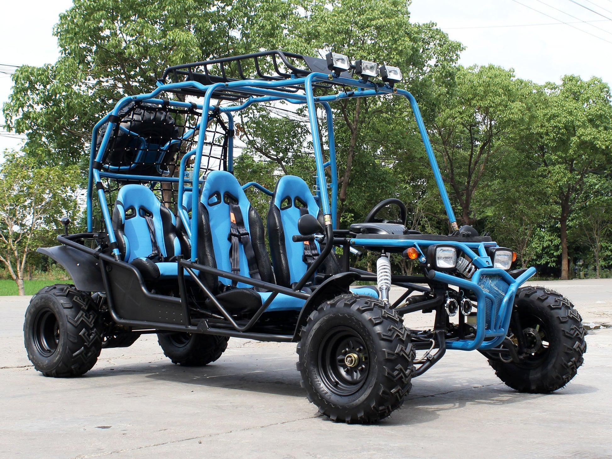 DongFang Hummer DF200GKG-4, Adult Go-Kart Buggy, 4-Seater, Big Bore 200 PowerStroke Engine Kryptex Golf Carts