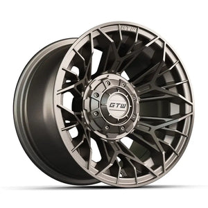 12" Stellar Matte Bronze Golf Cart Wheel - 12"x7" ET-25 Offset⎮GTW® Kryptex Golf Carts