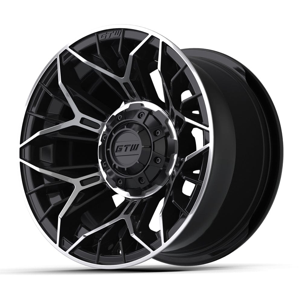 12" GTW® Stellar Wheels with Nomad 22x11R12 Off Road Tires - Set of 4 - Select Your Finish Kryptex Golf Carts