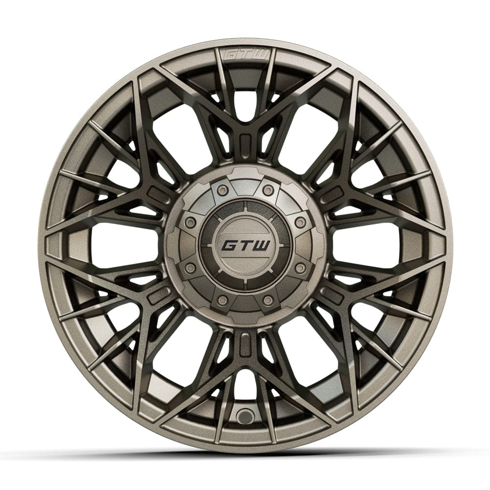 12" Stellar Matte Bronze Golf Cart Wheel - 12"x7" ET-25 Offset⎮GTW® Kryptex Golf Carts