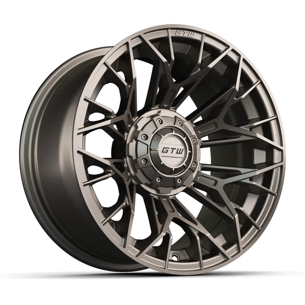 14" GTW® Stellar Wheels with Fusion GTR 205/40R14 DOT Tires - Set of 4 - Select Your Finish Kryptex Golf Carts