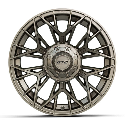 14" Stellar Matte Bronze Golf Cart Wheel - 14"x7" ET-25 Offset⎮GTW® Kryptex Golf Carts