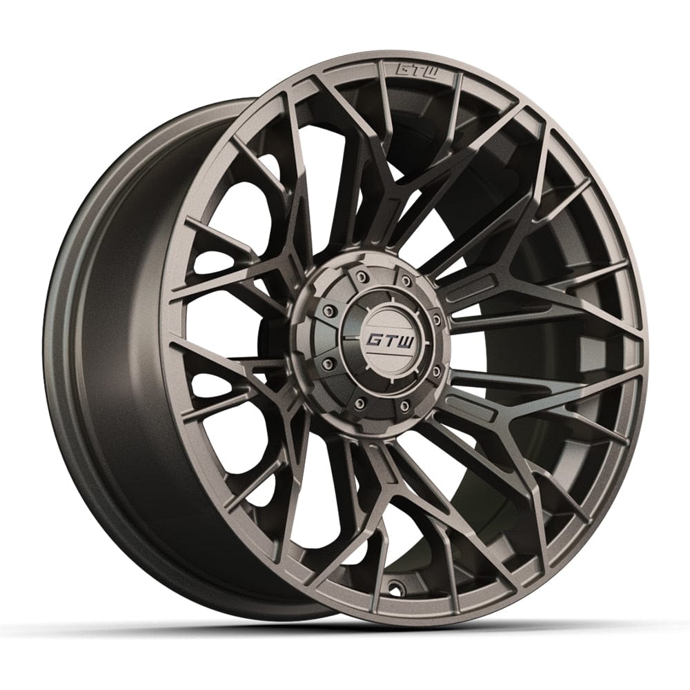 15" Stellar Matte Bronze Golf Cart Wheel - 15"x7" ET-25 Offset⎮GTW® Kryptex Golf Carts