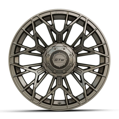 15" Stellar Matte Bronze Golf Cart Wheel - 15"x7" ET-25 Offset⎮GTW® Kryptex Golf Carts