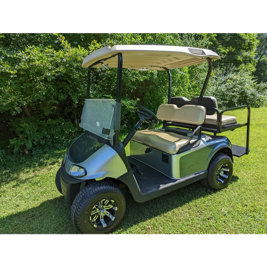 2018 E-Z-GO RXV - Blue Silver Kryptex Golf Carts