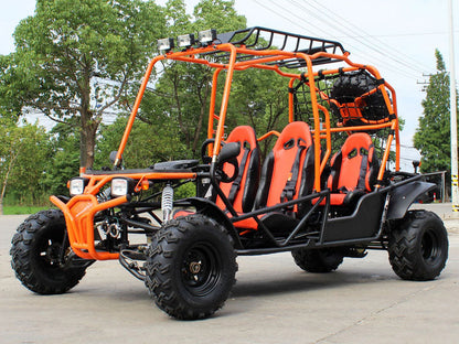 DongFang Hummer DF200GKG-4, Adult Go-Kart Buggy, 4-Seater, Big Bore 200 PowerStroke Engine Kryptex Golf Carts