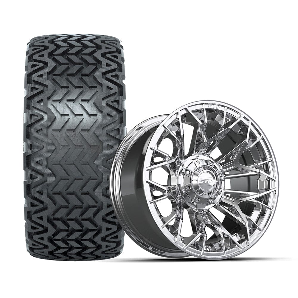 14" GTW® Stellar Wheels with Predator 23x10-14 A/T Tires - Set of 4 - Select Your Finish Kryptex Golf Carts