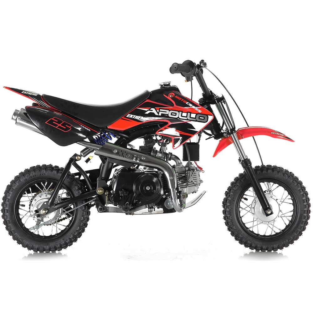 Apollo 70cc Kids Dirt Bike With Training Wheels Kryptex Golf Carts