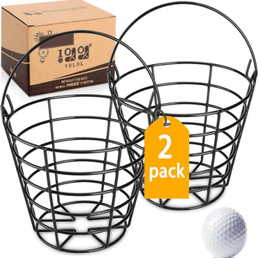 Golf ball bucket full body metal with handle can hold 50 golf balls - 10L0L