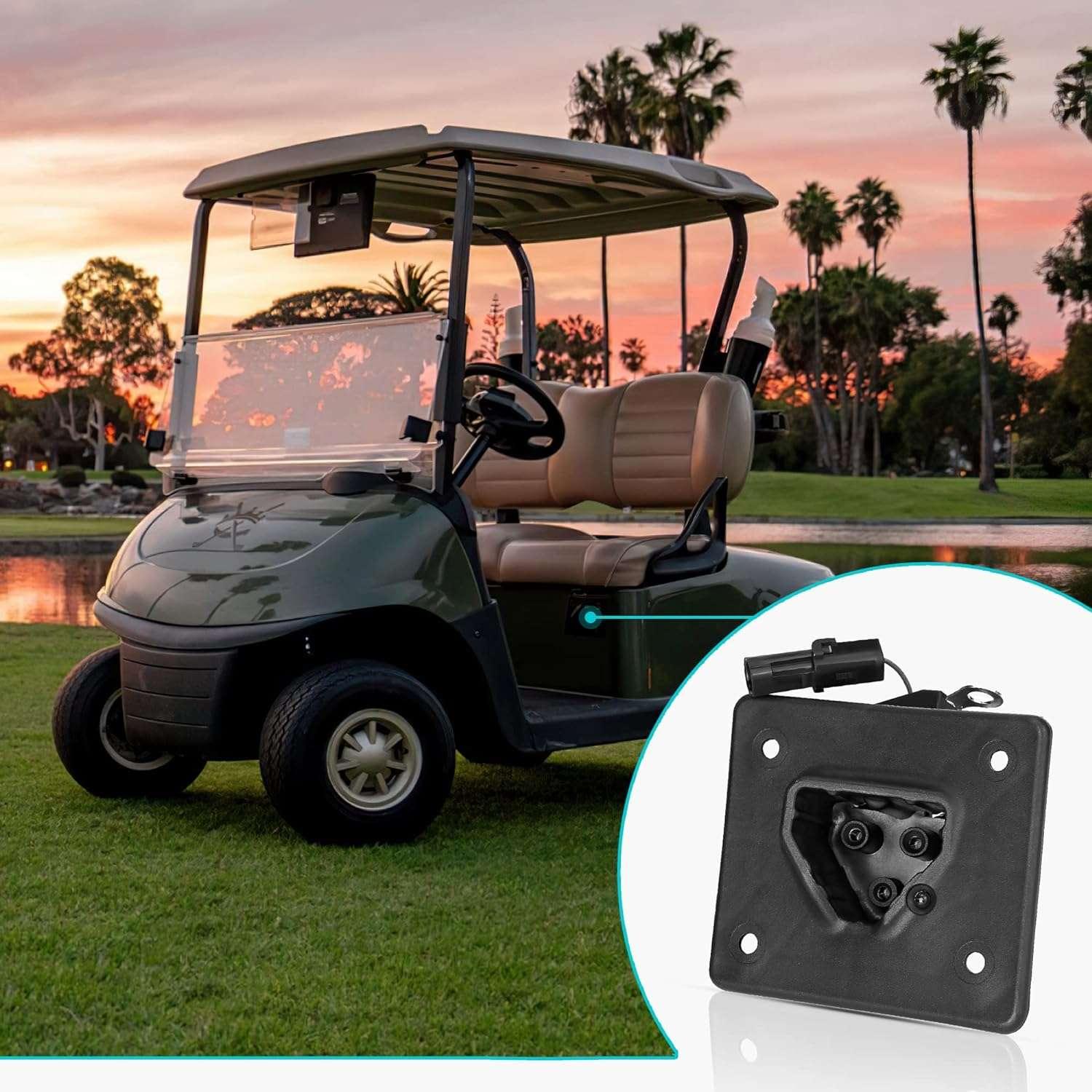 Golf Cart 48 Volt Battery Charger Receptacle for EZGO RXV & TXT 2008-up - 10L0L Kryptex Golf Carts