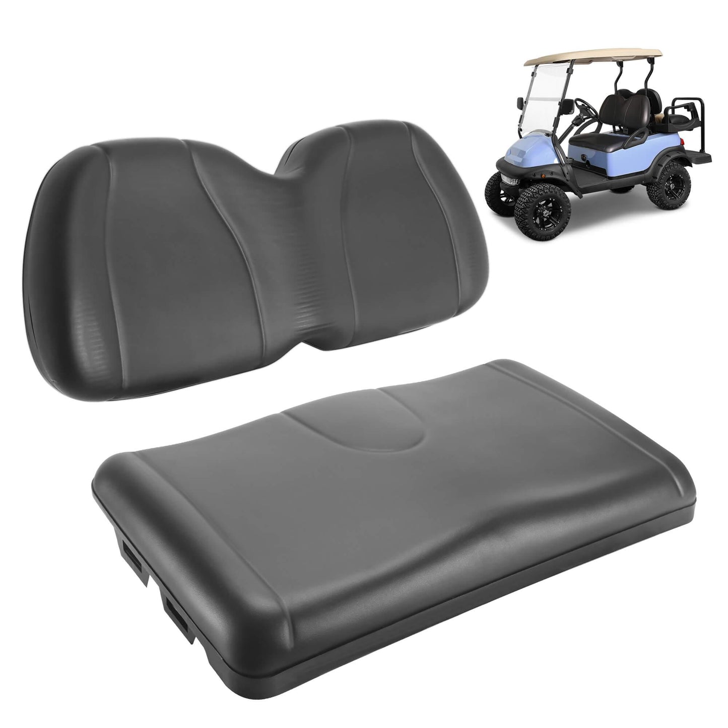 Golf Cart Front Seat Cushion & Backrest for Club Car Precedent 2004-2011 - 10L0L Kryptex Golf Carts