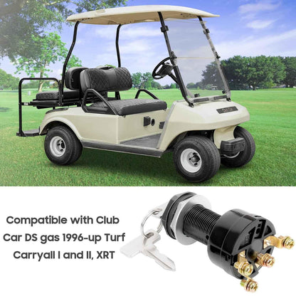 Golf Cart Ignition Key Switch for Club Car DS 1996-up |10L0L Kryptex Golf Carts