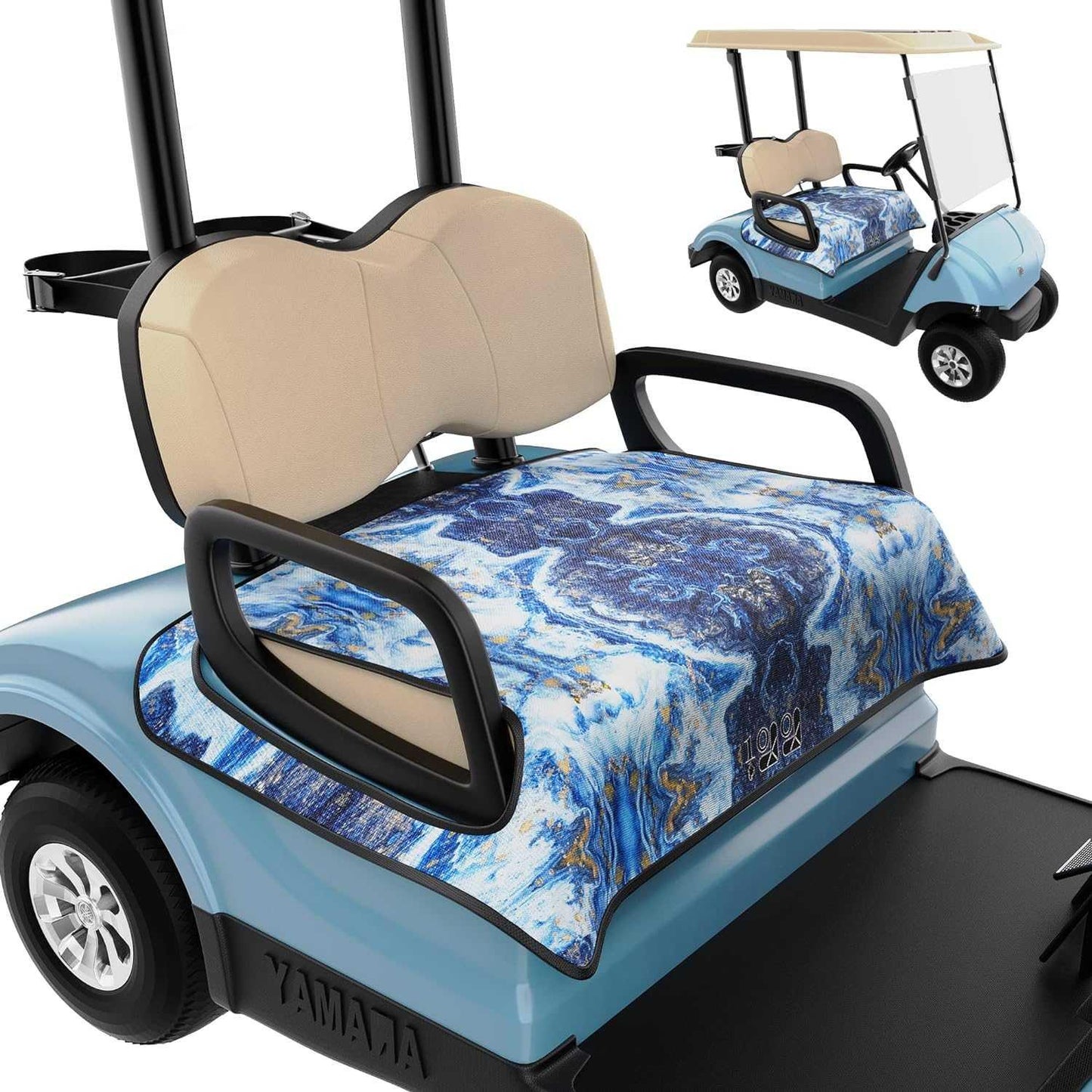 Golf cart towel seat covers fits all golf carts portable golf cart seat blanket - 10L0L Kryptex Golf Carts