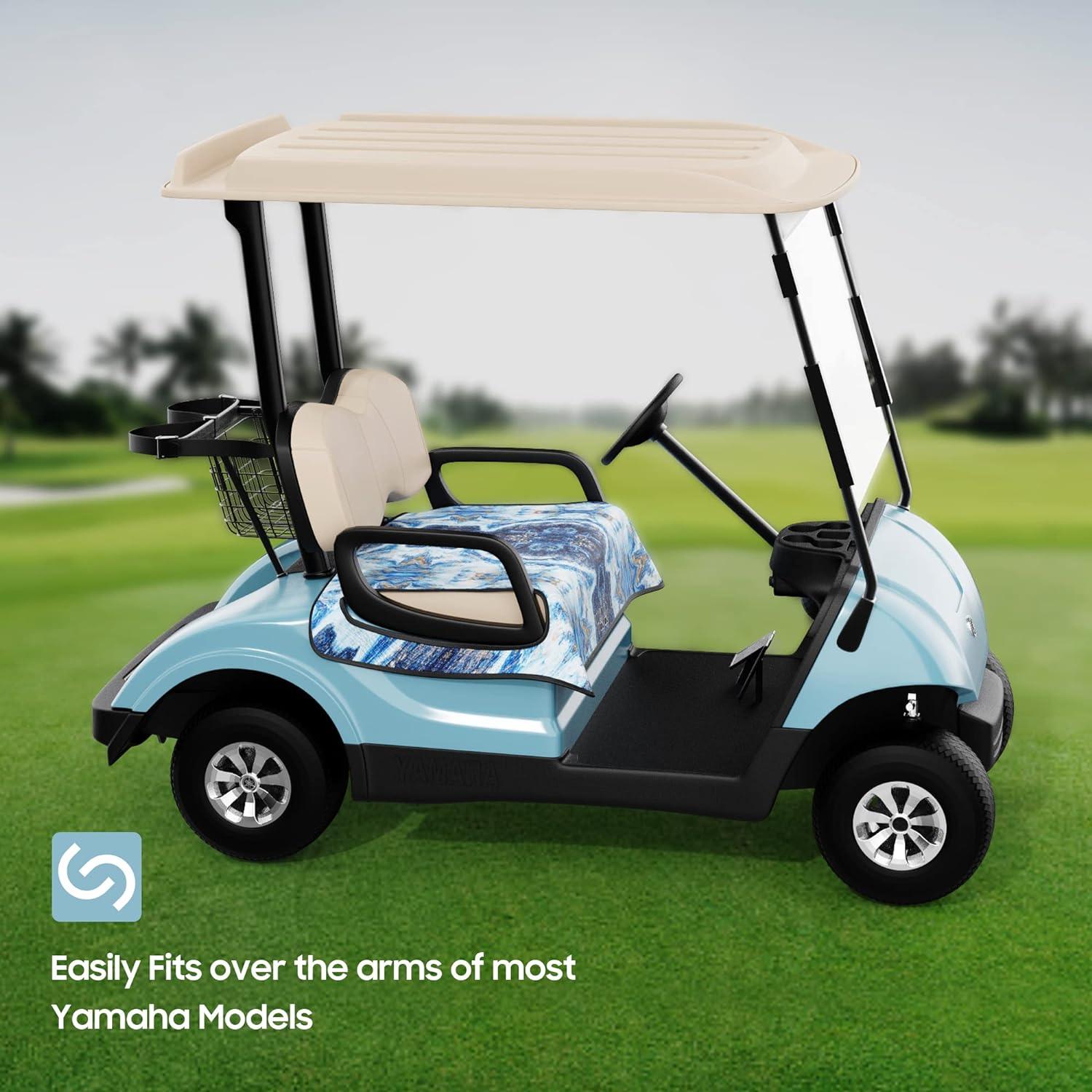 Golf cart towel seat covers fits all golf carts portable golf cart seat blanket - 10L0L Kryptex Golf Carts