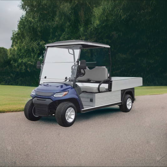 2 Passenger Electric Golf Cart with Utility Box Kryptex Golf Carts