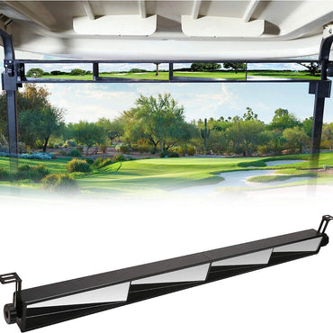 Universal Golf Cart 5 Panel Rearview Mirror | Plate Mirror Kit - 10L0L