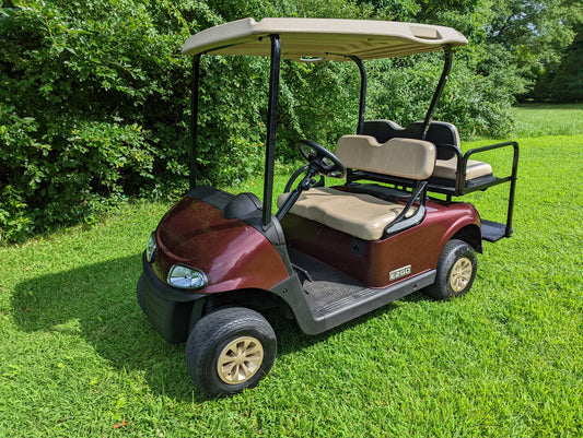 2018 E-Z-GO RXV - Burgundy Kryptex Golf Carts