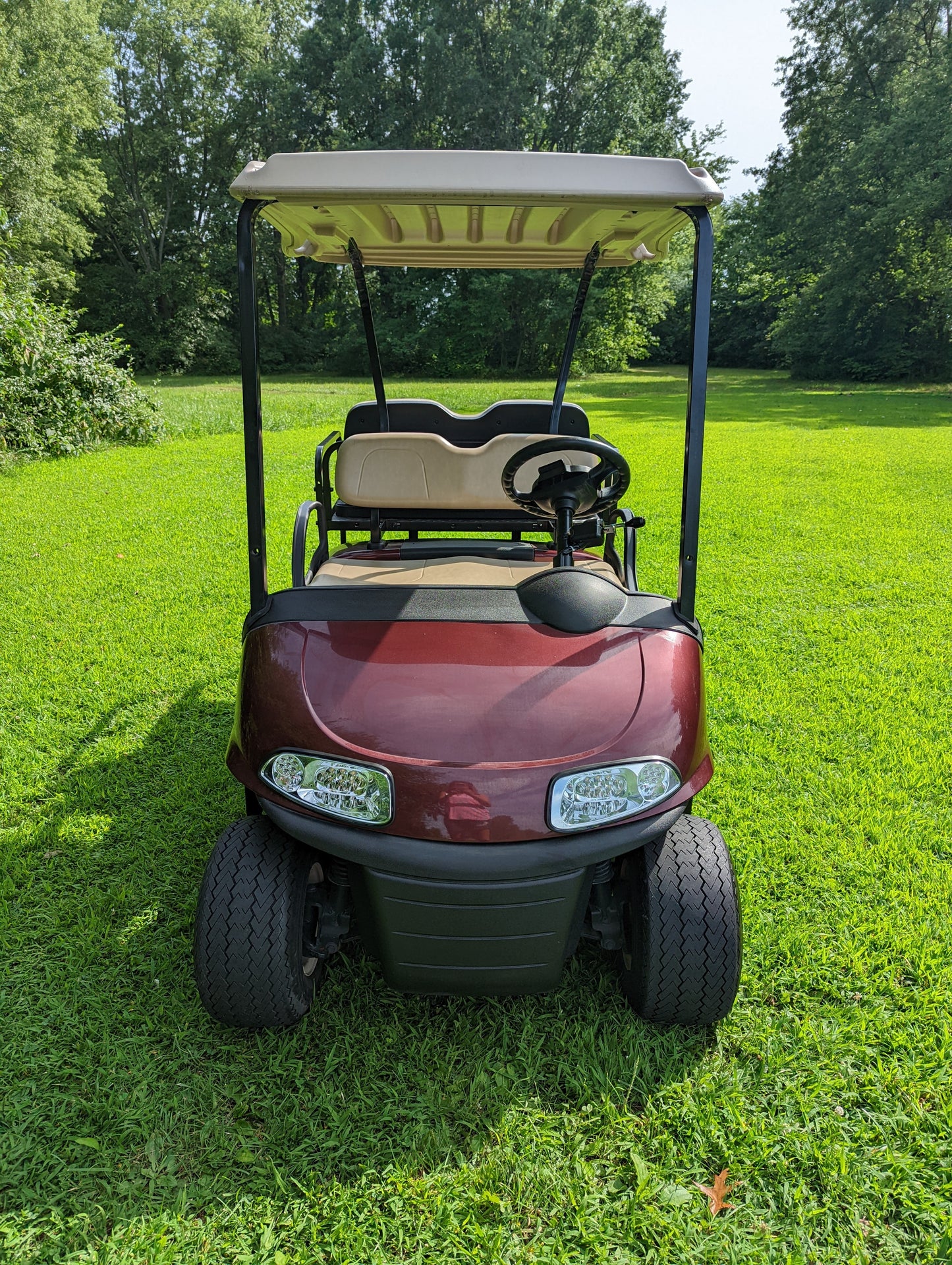 2018 E-Z-GO RXV - Burgundy Kryptex Golf Carts