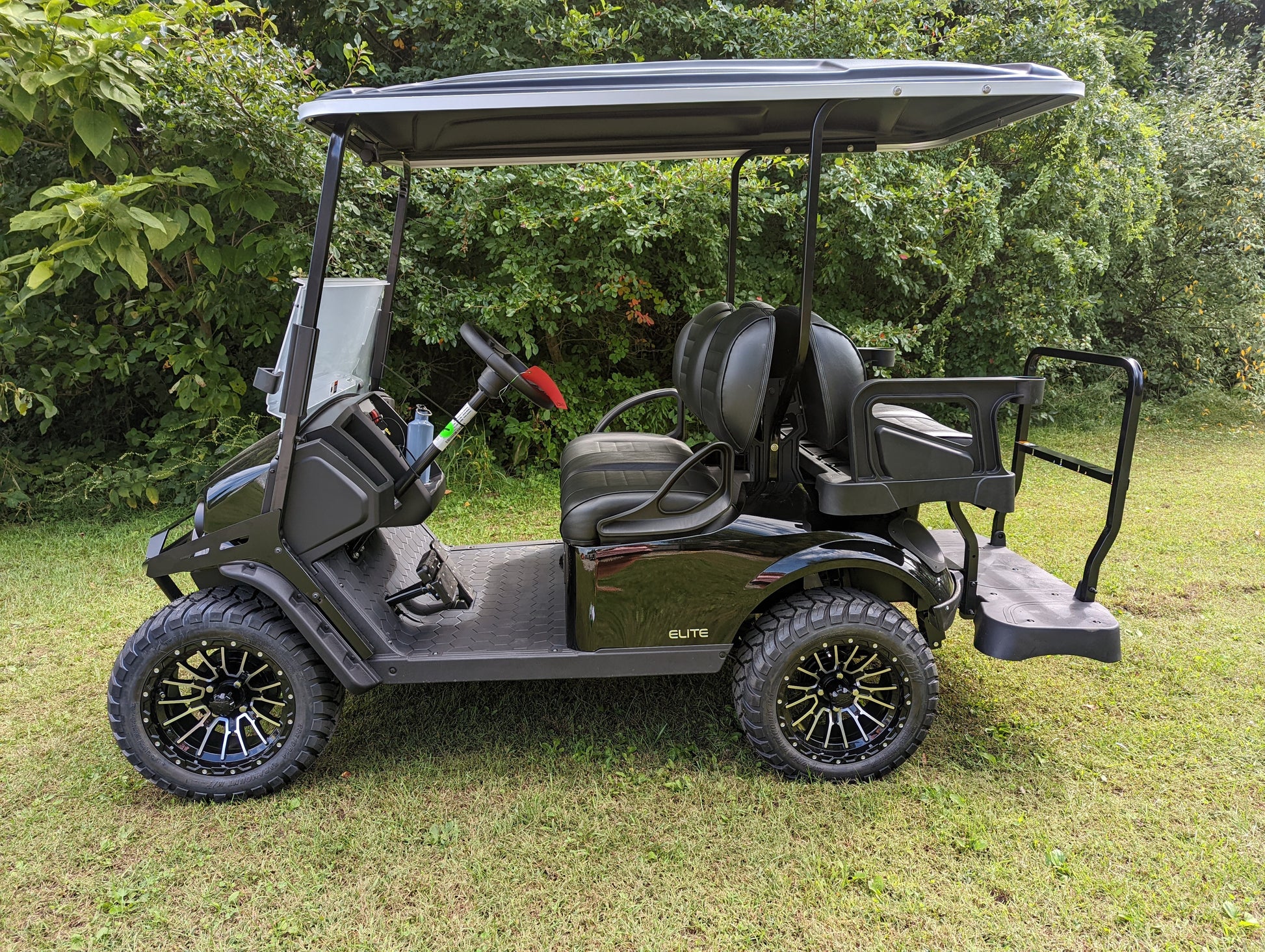 2023 E-Z-GO S4 - Black Kryptex Golf Carts