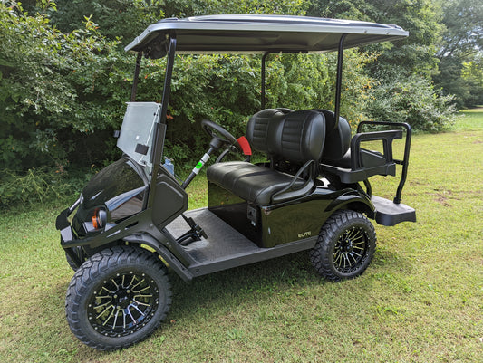 2023 E-Z-GO S4 - Black Kryptex Golf Carts