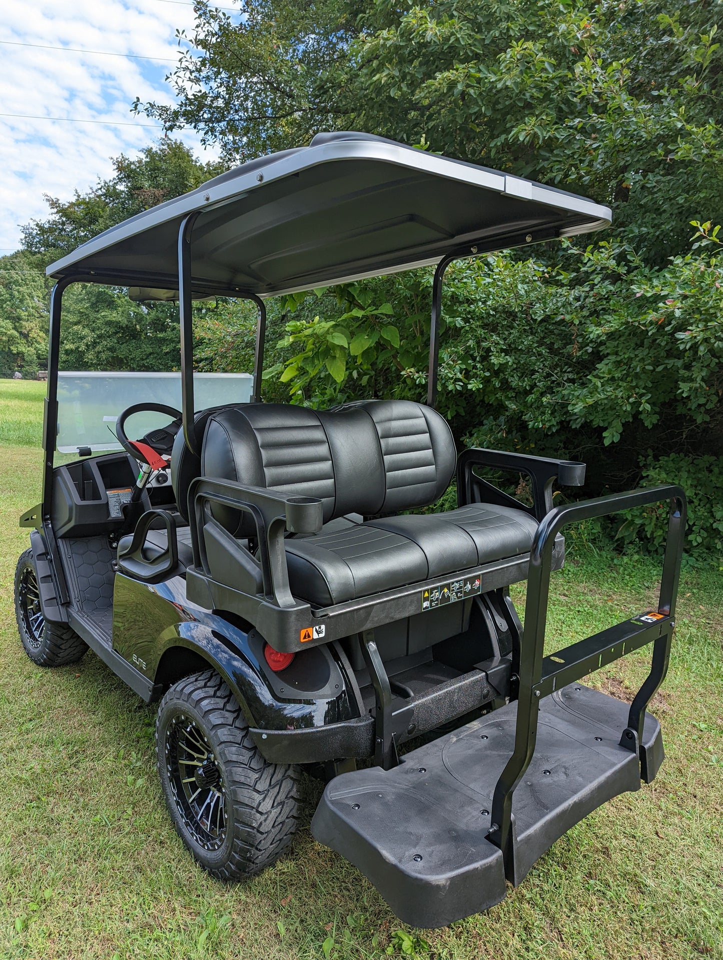 2023 E-Z-GO S4 - Black Kryptex Golf Carts