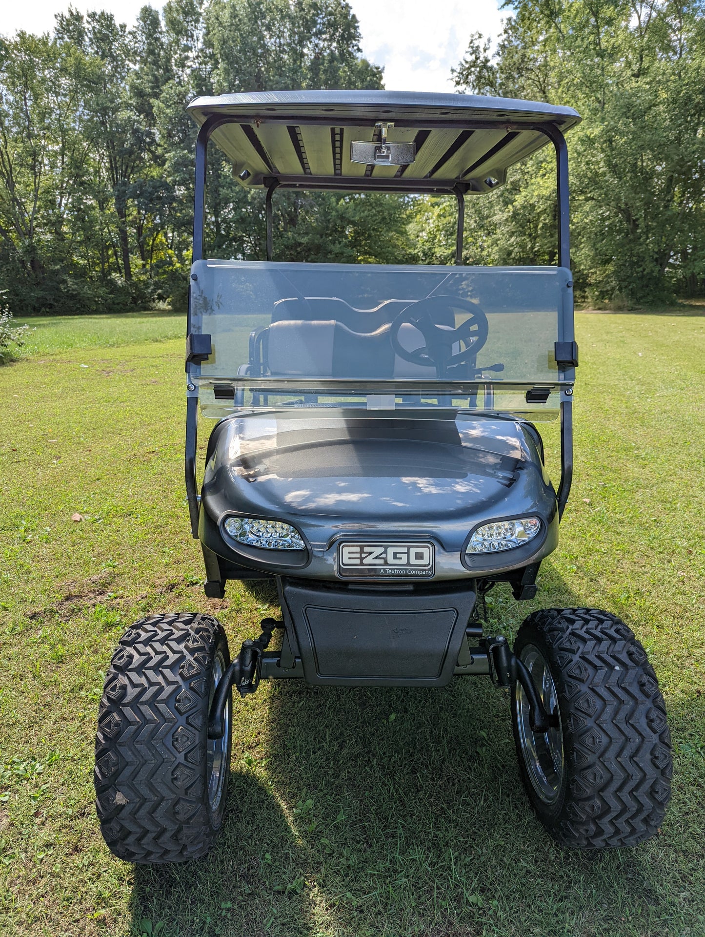 2015 E-Z-GO TXT Metallic Charcoal Kryptex Golf Carts