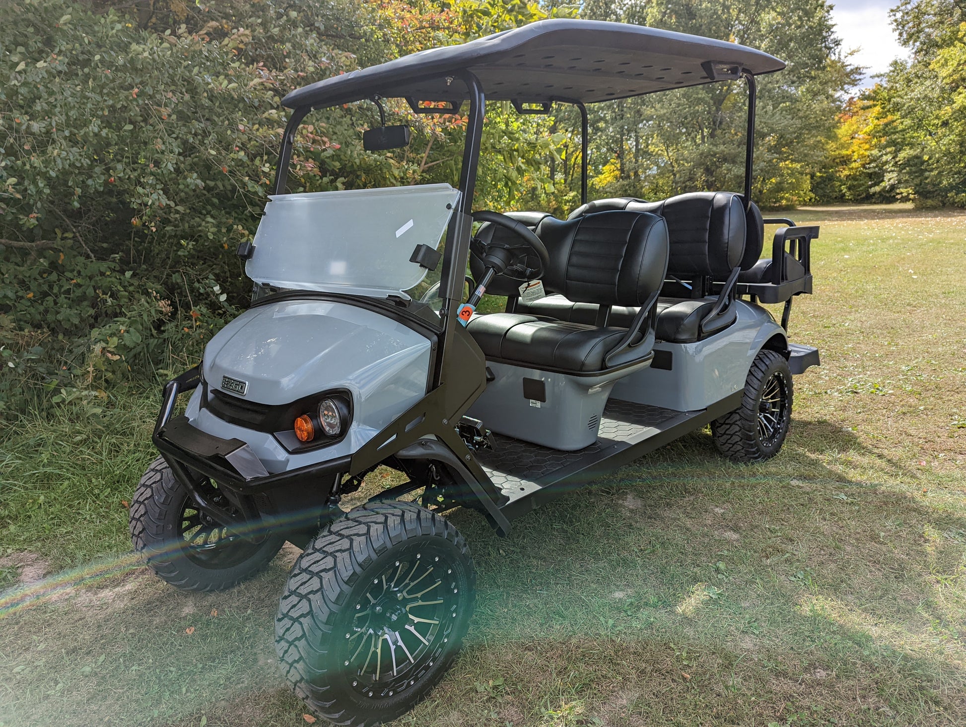 2023 E-Z-GO L6 - Ocean Grey Kryptex Golf Carts