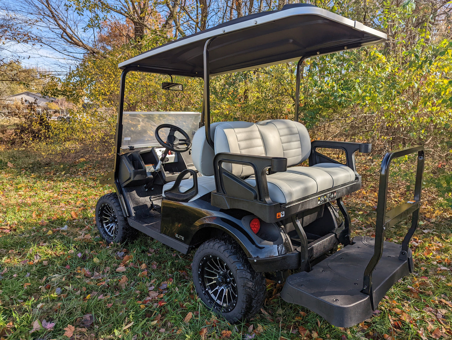 2023 EZGO S4 - Black Kryptex Golf Carts