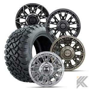 12" GTW® Stellar Wheels with Nomad 22x11R12 Off Road Tires - Set of 4 - Select Your Finish