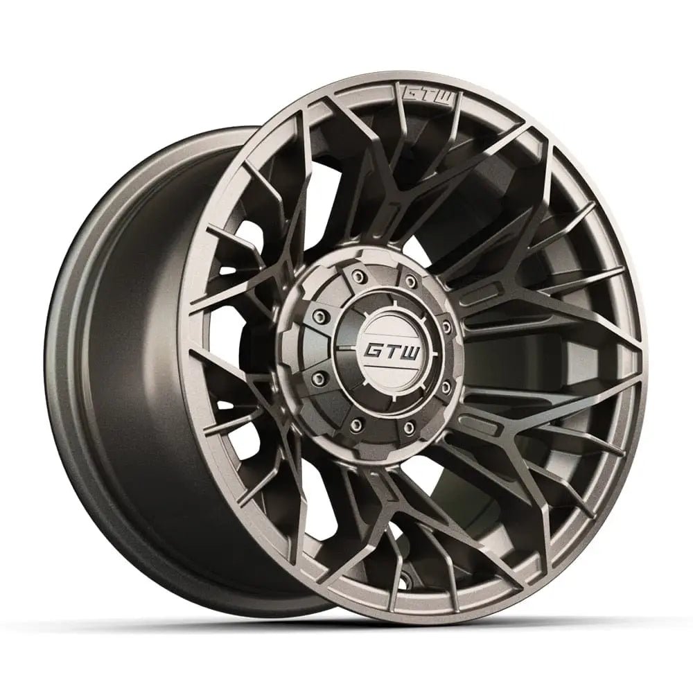 12" Stellar Matte Bronze Golf Cart Wheel - 12"x7" ET-25 Offset⎮GTW®