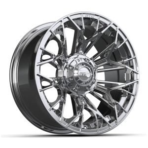 15" Stellar Chrome Golf Cart Wheel - 15"x7" ET-25 Offset⎮GTW®