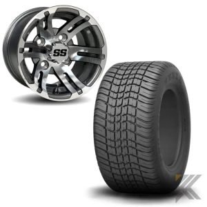 Bulldog Golf Cart Tire and Wheel Combo